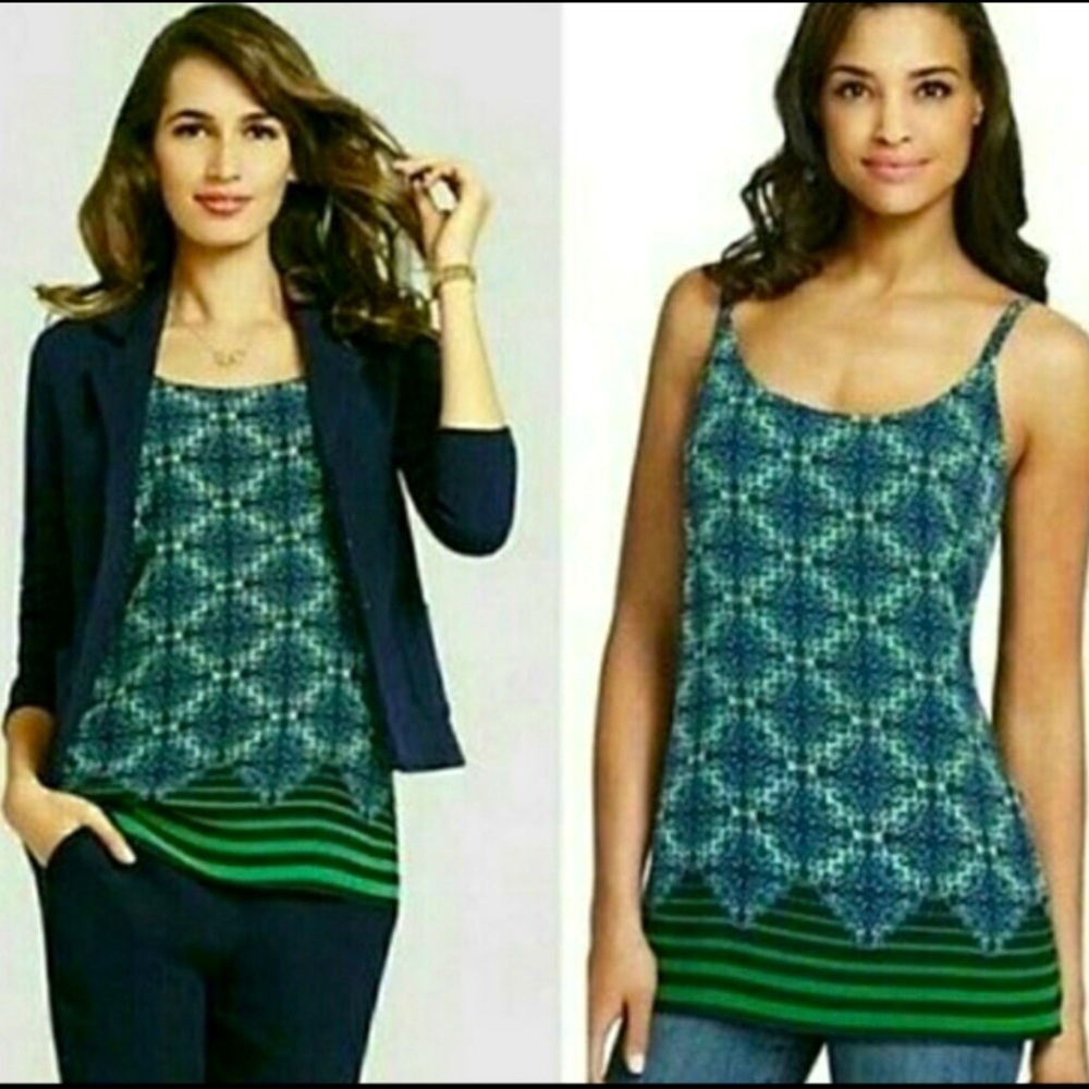 CAbi Border Tank Top